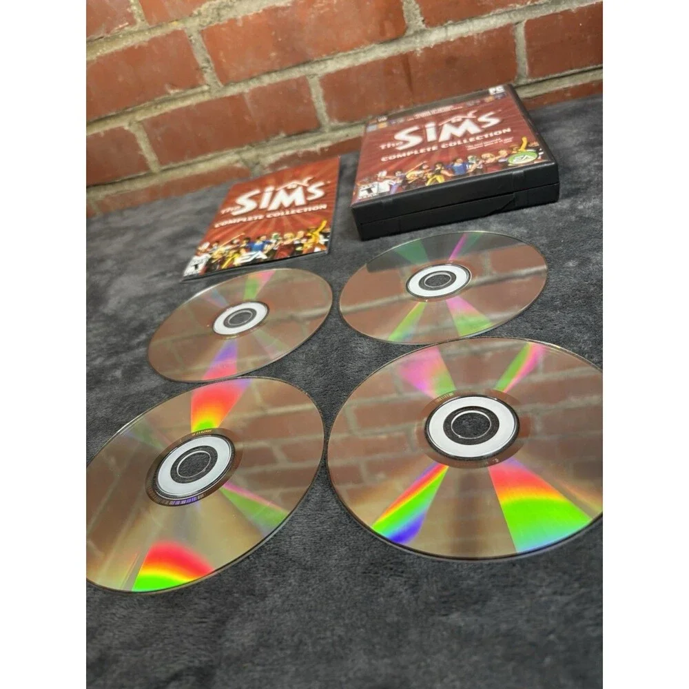 The Sims Complete Collection PC Windows, 2005 4 Disc Case, Manual